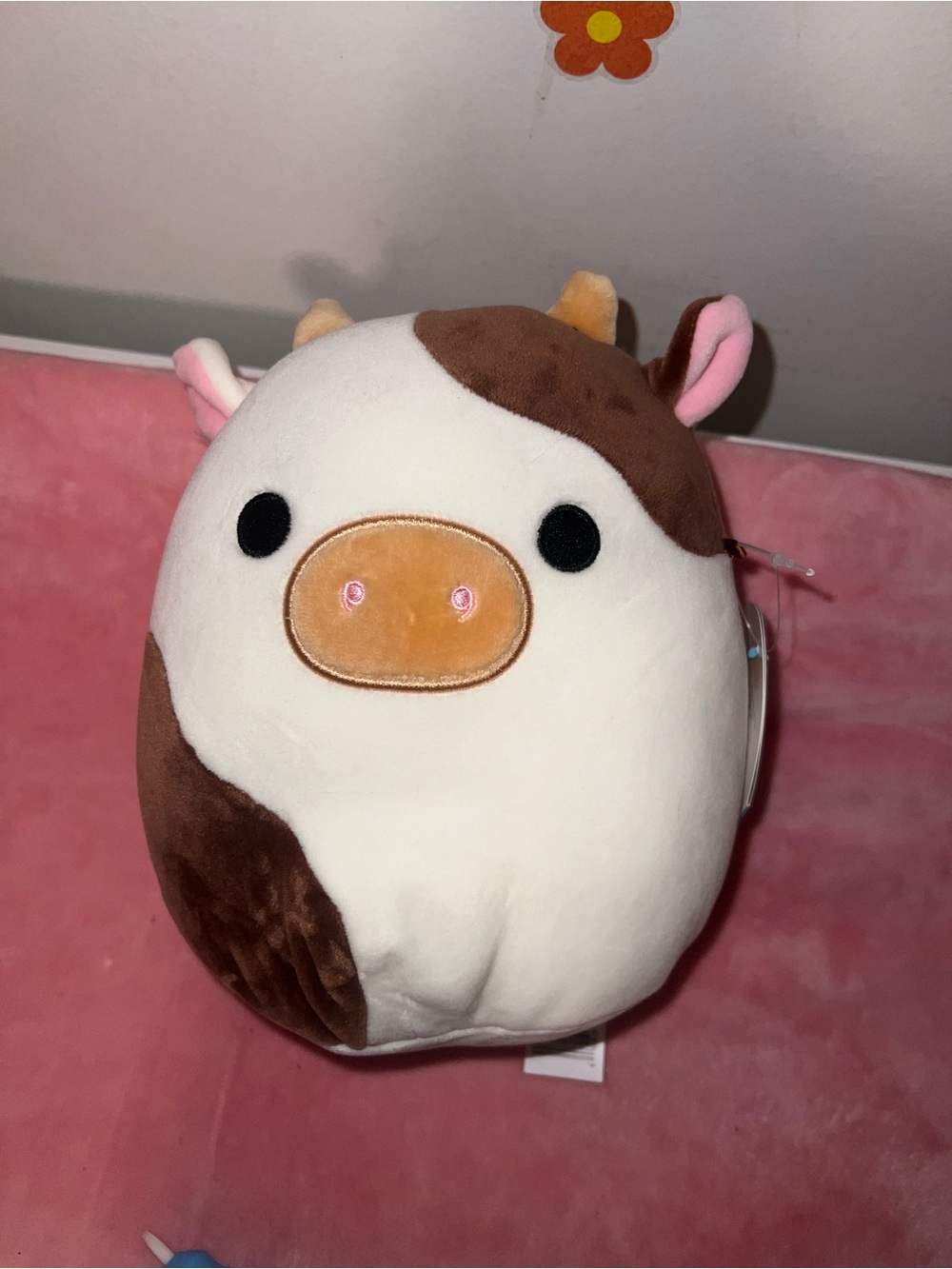 Plush Cow Stuffed Animal Squishmallow - Brown & White